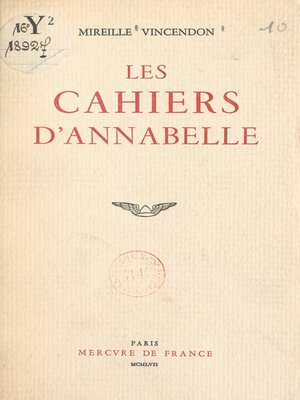 cover image of Les cahiers d'Annabelle